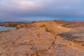 ocean sunset on the cliff