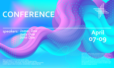 Liquid color shape. Fluid background. Vector.