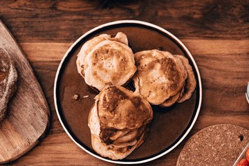 Pancakes on a plate