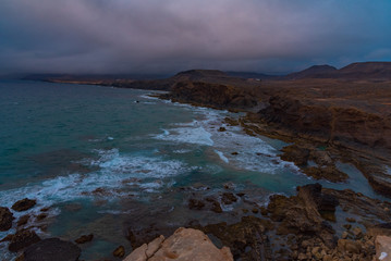 ocean sunset on the cliff