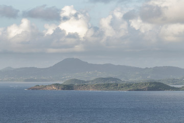 The tropical island of Martinique.