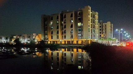 Fototapeta na wymiar Ahmedabad at Night. 