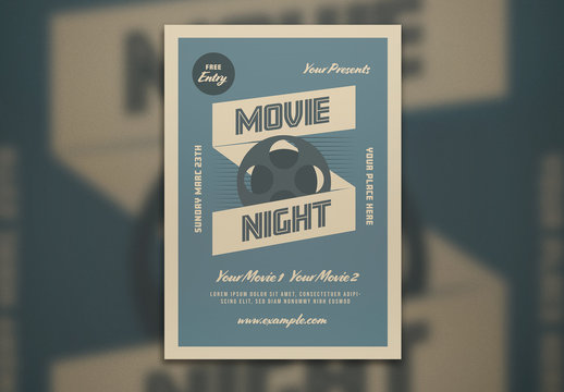 Movie Night Flyer Layout