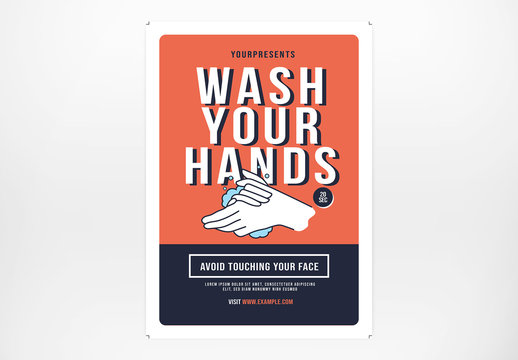 Wash Your Hand Flyer Layout