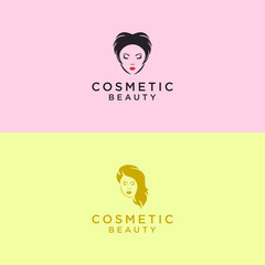 Pure Beauty Logo Icons Design Template. Elegant, Luxury, Modern, Spa, Cosmetics, Vector Illustration