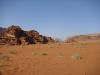 Fototapeta na wymiar desert table mountains sand wasteland