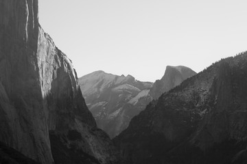 Yosemite Valley in Black and White