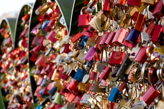 Love locks in the heart
