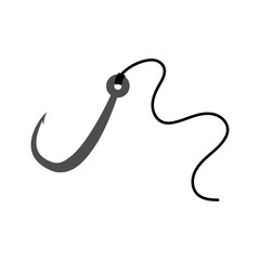 fishing hook vector graphic design illustration template