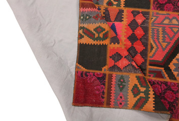 Old and modern Persian Colourful Arabesque and handmade carpet, rug gelim, patchwork, and Gabbeh...