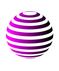 The effect of the circulation of the ball. Vector futuristic ellipse.