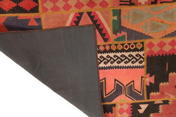 Old and modern Persian Colourful Arabesque and handmade carpet, rug gelim, patchwork, and Gabbeh...