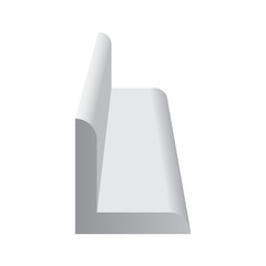 Steel product icon. L chanel profile shape. That alloy of iron from steel production industry and metallurgy used as beam, bar, frame, girder, structure in engineering, construction building material.