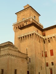 Ferrara, Italy, Castello Estense, Detail