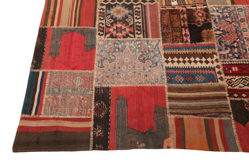Old and modern Persian Colourful Arabesque and handmade carpet, rug gelim, and Gabbeh with the...