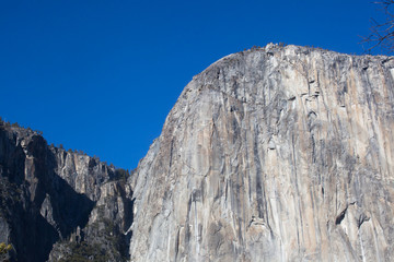 Mountain under the blue sky