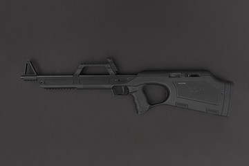 gun on black background