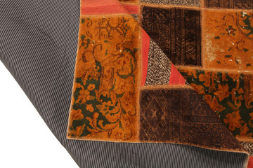 Old and modern Persian Colourful Arabesque and handmade carpet, rug gelim, and Gabbeh with the...