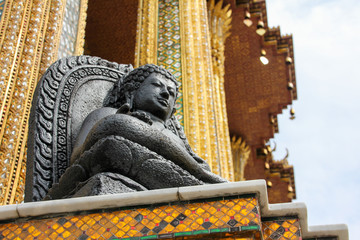 Stone statue in a temple in Thailand