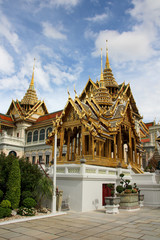 Bangkok Grand Palace with a golden part
