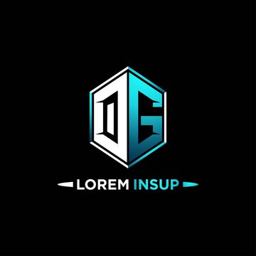 OG initial hexagon logo monogram designs modern templates .