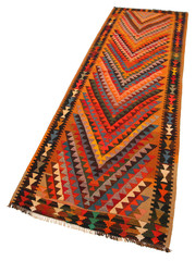 Old and modern Persian Colourful Arabesque and handmade carpet, rug gelim, and Gabbeh with the...