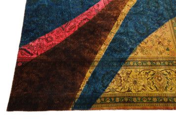 Old and modern Persian Colourful Arabesque and handmade carpet, rug gelim, and Gabbeh with the...