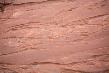 Patterns in glacial moraine in Connecticut that built Lake Hitchcock.