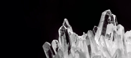 Geology of beauty. Natural transparent cosmic wild jewels through the light.