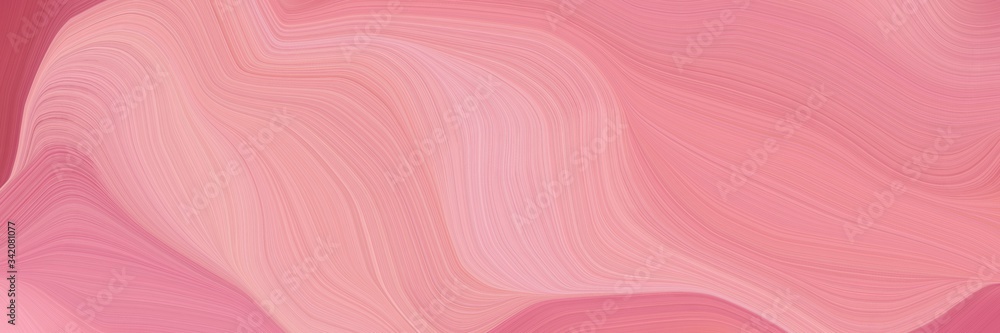 Aufkleber smooth swirl waves background design with pastel magenta, light pink and moderate red color