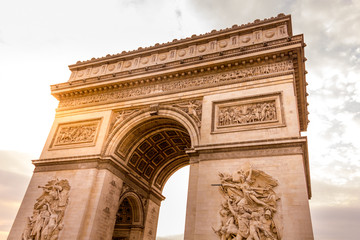 Fototapeta na wymiar Arc de Triomphe, Paris, France