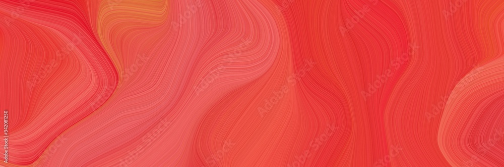 Poster elegant graphic background with tomato, pastel red and coral color. smooth swirl waves background design