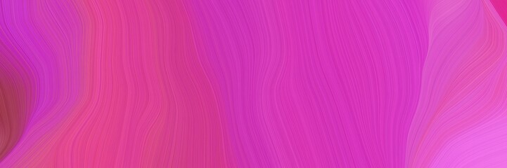 Fototapeta premium elegant curvy swirl waves background illustration with mulberry , orchid and dark moderate pink color
