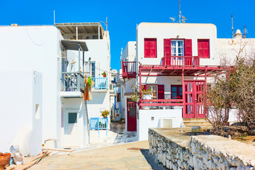 Fototapeta na wymiar Houses in Mykonos