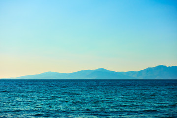Fototapeta na wymiar Aegean Sea and Tinos island