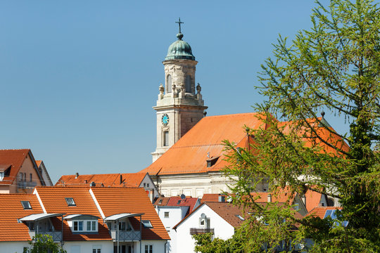 Ausblick auf die St. Jakobus Kirche in Hechingen Hohenzollern