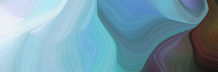 Fototapeta premium contemporary waves design with medium aqua marine, lavender and very dark violet color