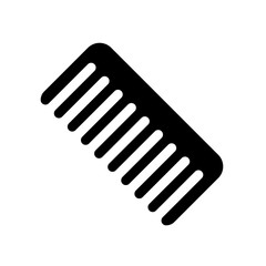 Comb icon, logo isolated on white background