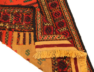 Old and modern Persian Colourful Arabesque and handmade carpet, rug gelim, and Gabbeh with the...