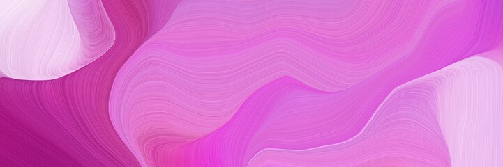 smooth swirl waves background design with orchid, pastel pink and medium violet red color