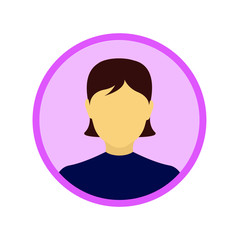 vector icon of woman