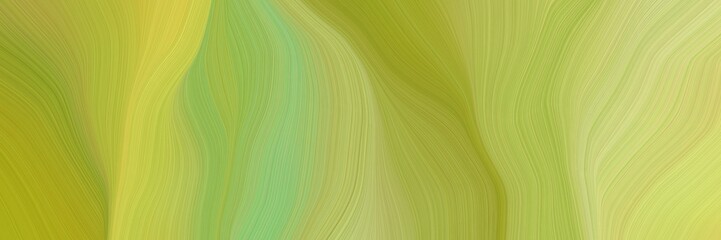 creative elegant graphic with dark khaki, yellow green and khaki color. abstract waves illustration