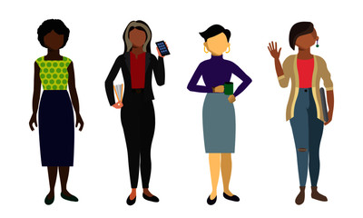 Fototapeta premium Diverse Businesswomen Set 2