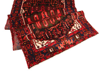 Old and modern Persian Colourful Arabesque and handmade carpet, rug gelim, and Gabbeh with the...