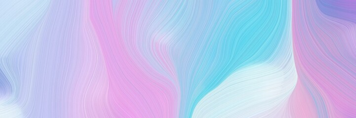 Fototapeta premium creative elegant graphic with thistle, sky blue and lavender color. modern soft curvy waves background illustration
