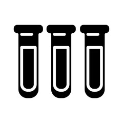 medical tubes test laboratory silhouette style