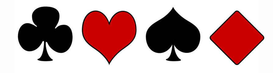 carte picche cuore quadri fiori gioco di carte 