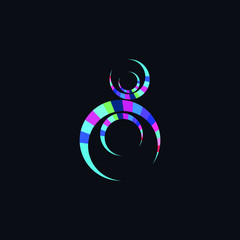 Abstract symbol isolated 