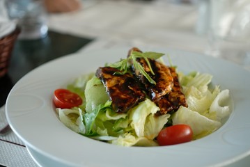 Salat mit Balsamic Essig