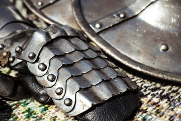 medieval knight armor and weapons
